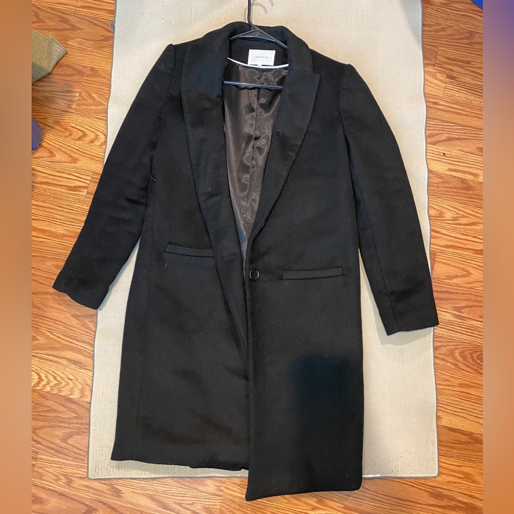Black wool Emerson Fry womens pea coat